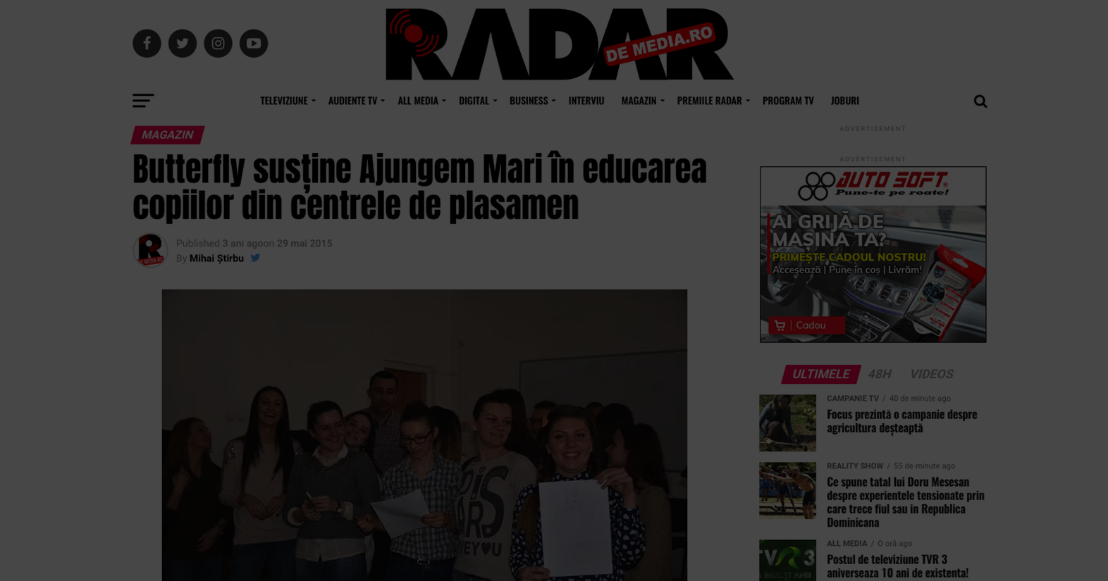 Sustinem educarea copiilor din centre de plasament